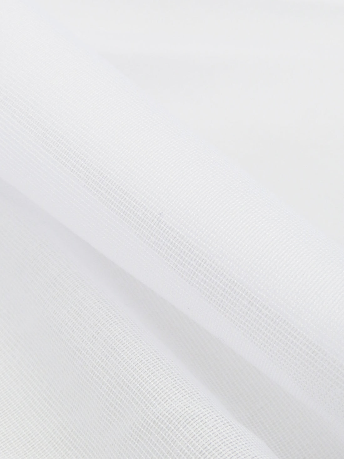 White 100% Polyester Fusible Lightweight Woven Interfacing 59W
