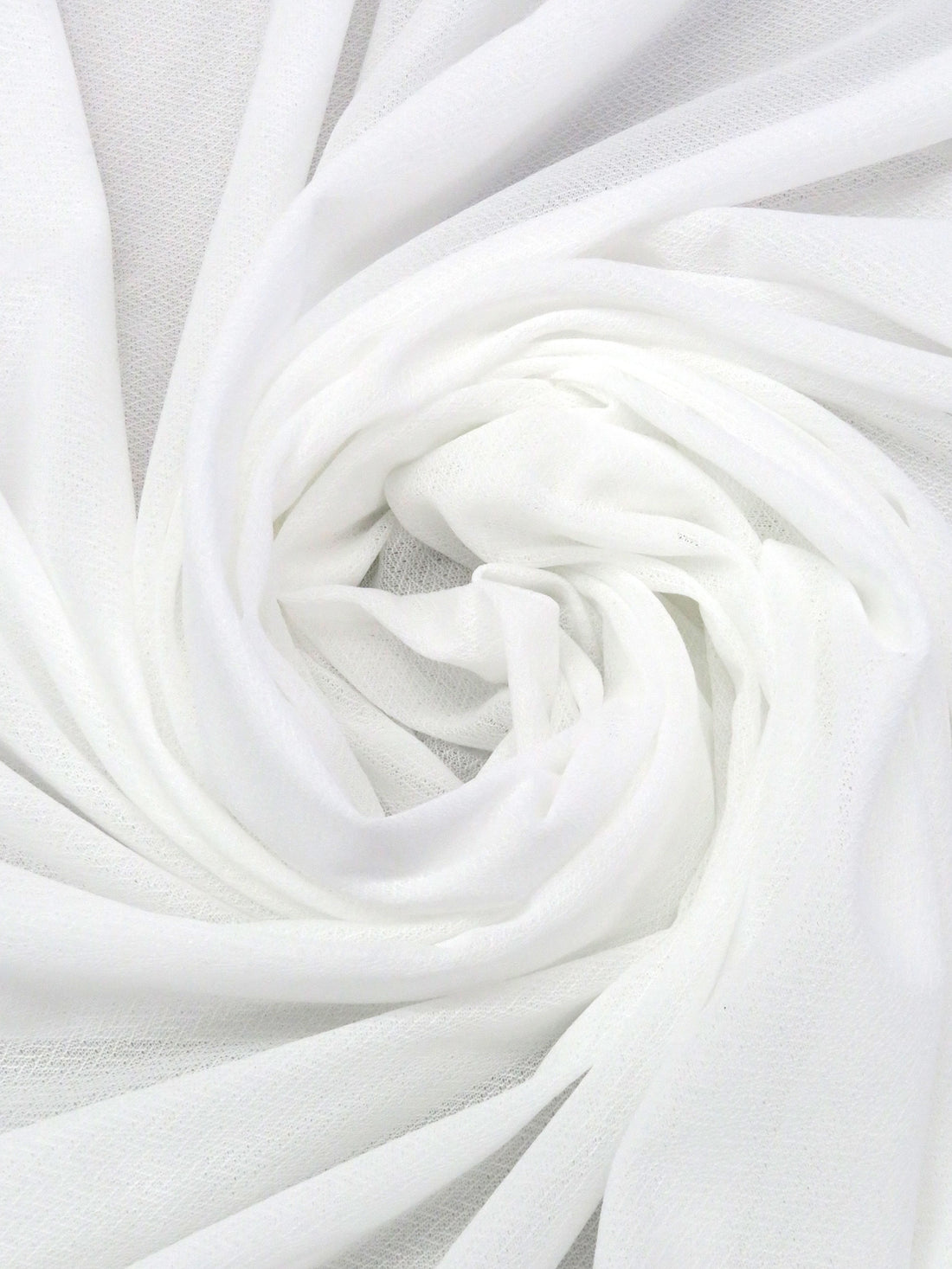 White Fusible Herringbone Weave Tricot Knit Interfacing 60W