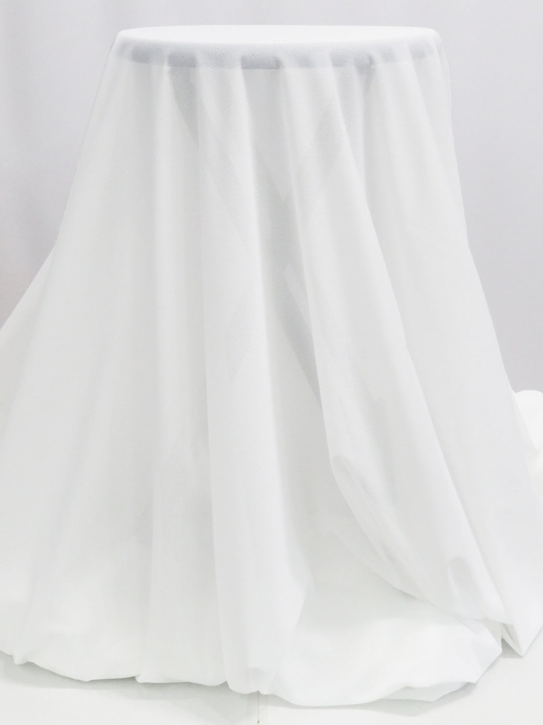 White Fusible Herringbone Weave Tricot Knit Interfacing 60W