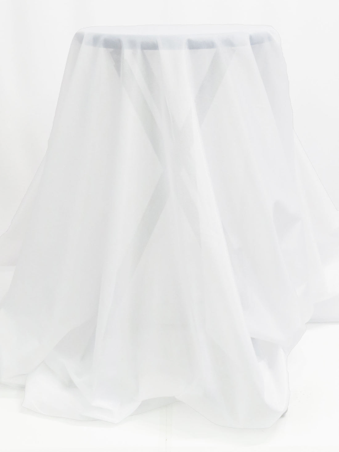 White Fusible Twill Weave Tricot Knit Interfacing 58W