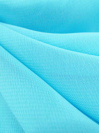 Medium Sky Blue 100% Polyester Chiffon - NY Designer - 58W