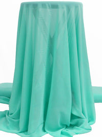 Pearl Aqua 100% Polyester Chiffon - NY Designer - 58W