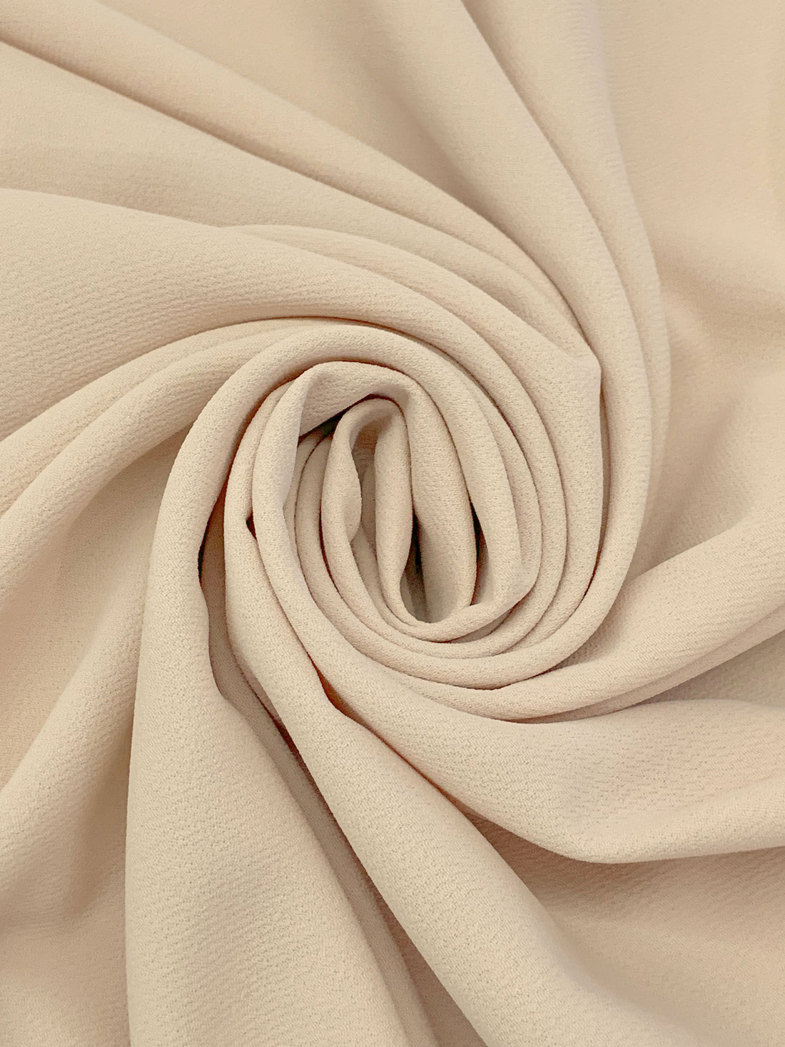 Soft Desert Sand 100% Polyester Crepe Mid-Weight Woven - NY Designer - 56W