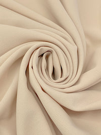 Soft Desert Sand 100% Polyester Crepe Mid-Weight Woven - NY Designer - 56W
