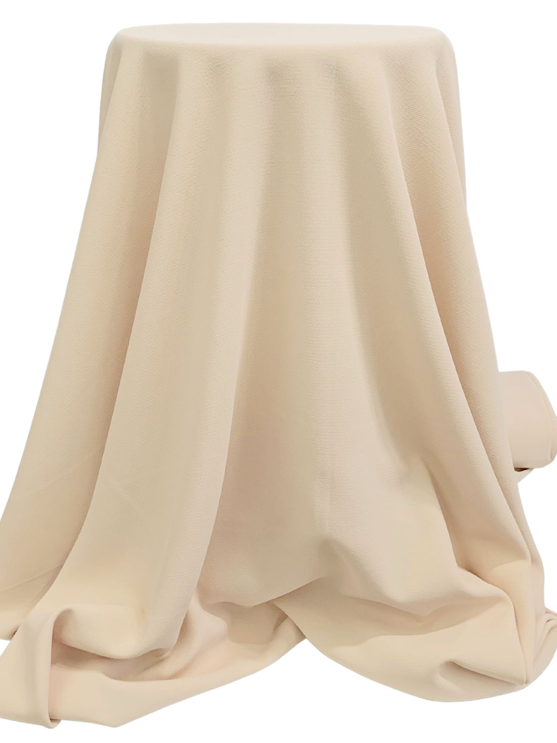 Soft Desert Sand 100% Polyester Crepe Mid-Weight Woven - NY Designer - 56W