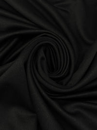 Phantom Black 100% Polyester Ottoman Double Knit - Famous Dress Designer - 60W