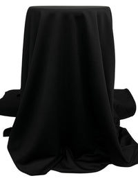 Phantom Black 100% Polyester Ottoman Double Knit - Famous Dress Designer - 60W