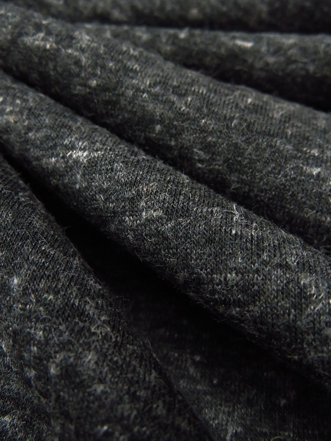 Charcoal/Cloud Gray Polyester/Lycra Heathered Tissue Jersey Knit - Dressed To Kill - 54W