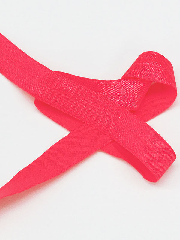 3/4" Lipstick Pink Fold-Over Elastic