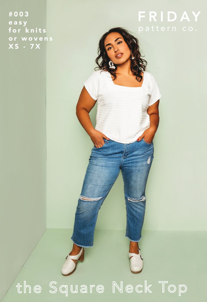 Friday Pattern Co - The Square Neck Top - Size XS-7X