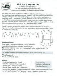 Pamela's Patterns - Pretty Peplum Top #114