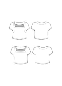 Friday Pattern Co - The Square Neck Top - Size XS-7X