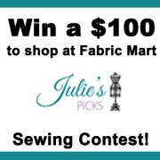 At Fabric Mart: Julie's Picks Contest Reminder