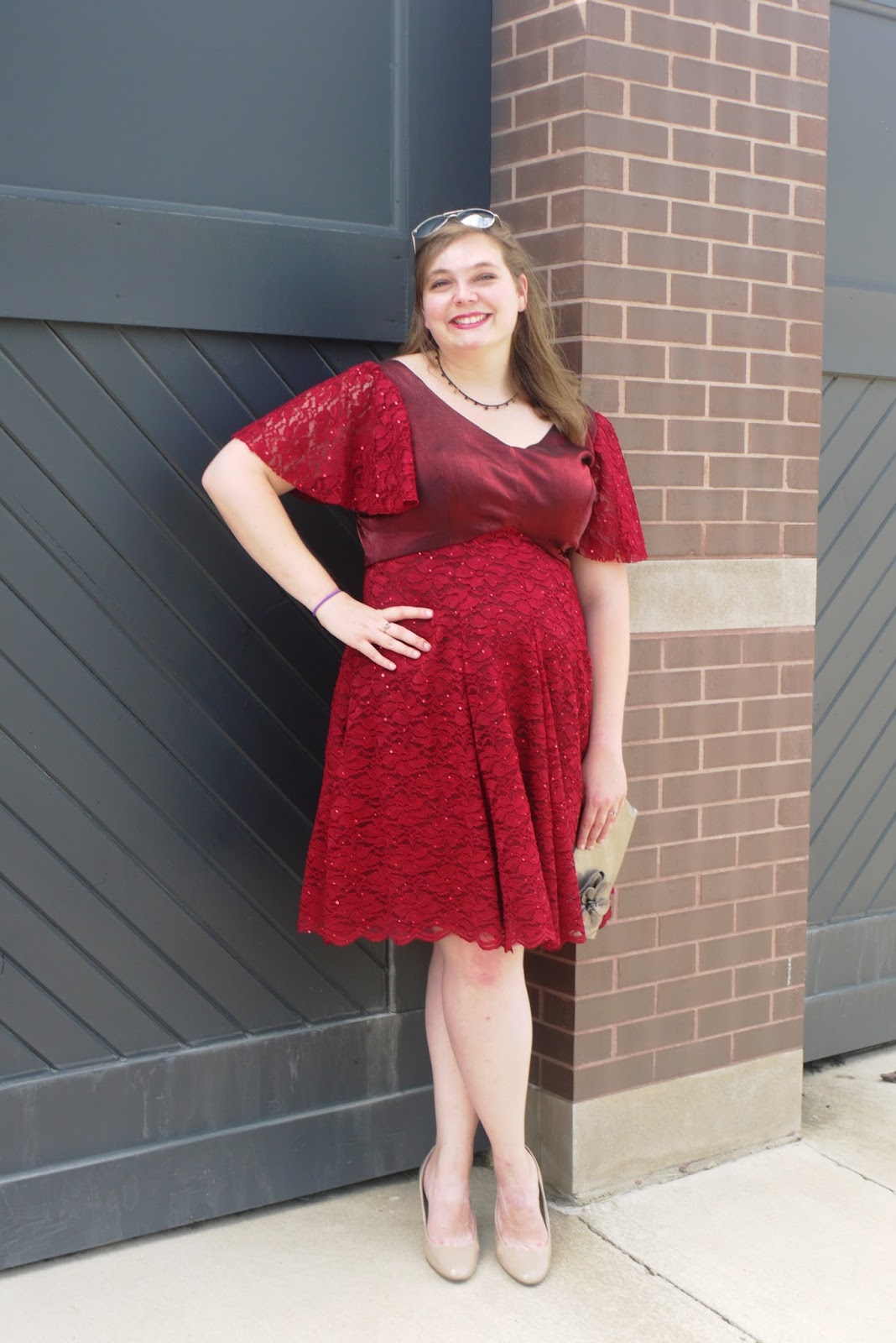 Made by a Fabricista's Daughter: Burgundy Bridesmaid Dress