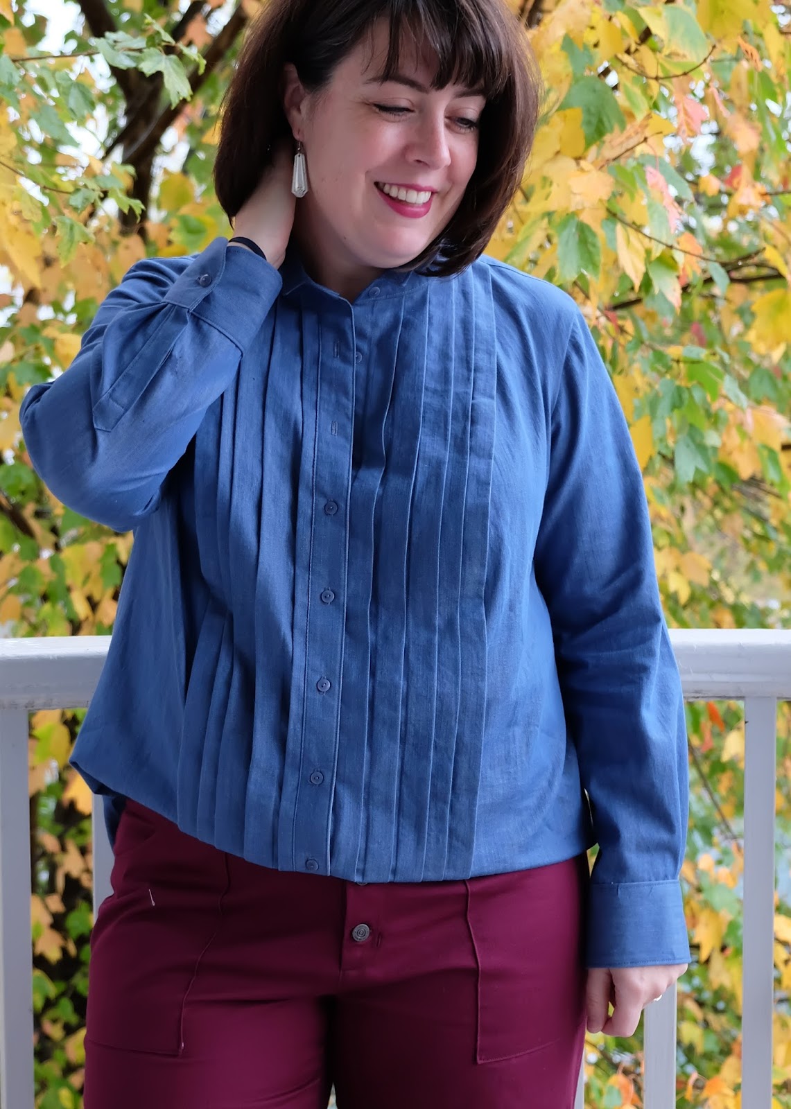 Made by a Fabricista: Tencel Chambray Recital Shirt