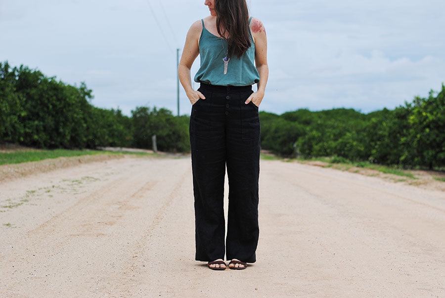 Made by a Fabricista: Wide Leg Linen Pants