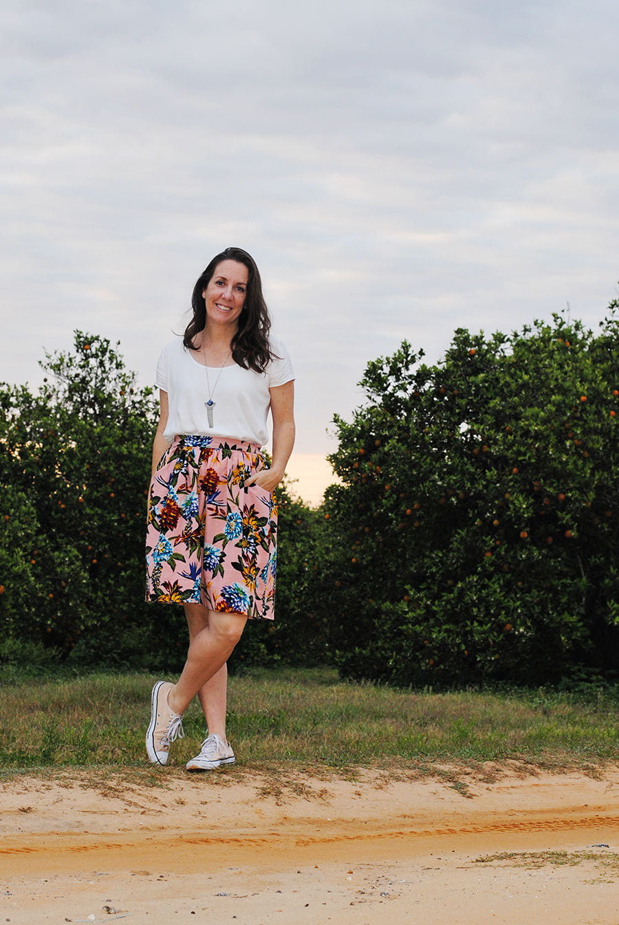 Made by a Fabricista: Linen Skirt and Rayon Crepe Challis Shirt