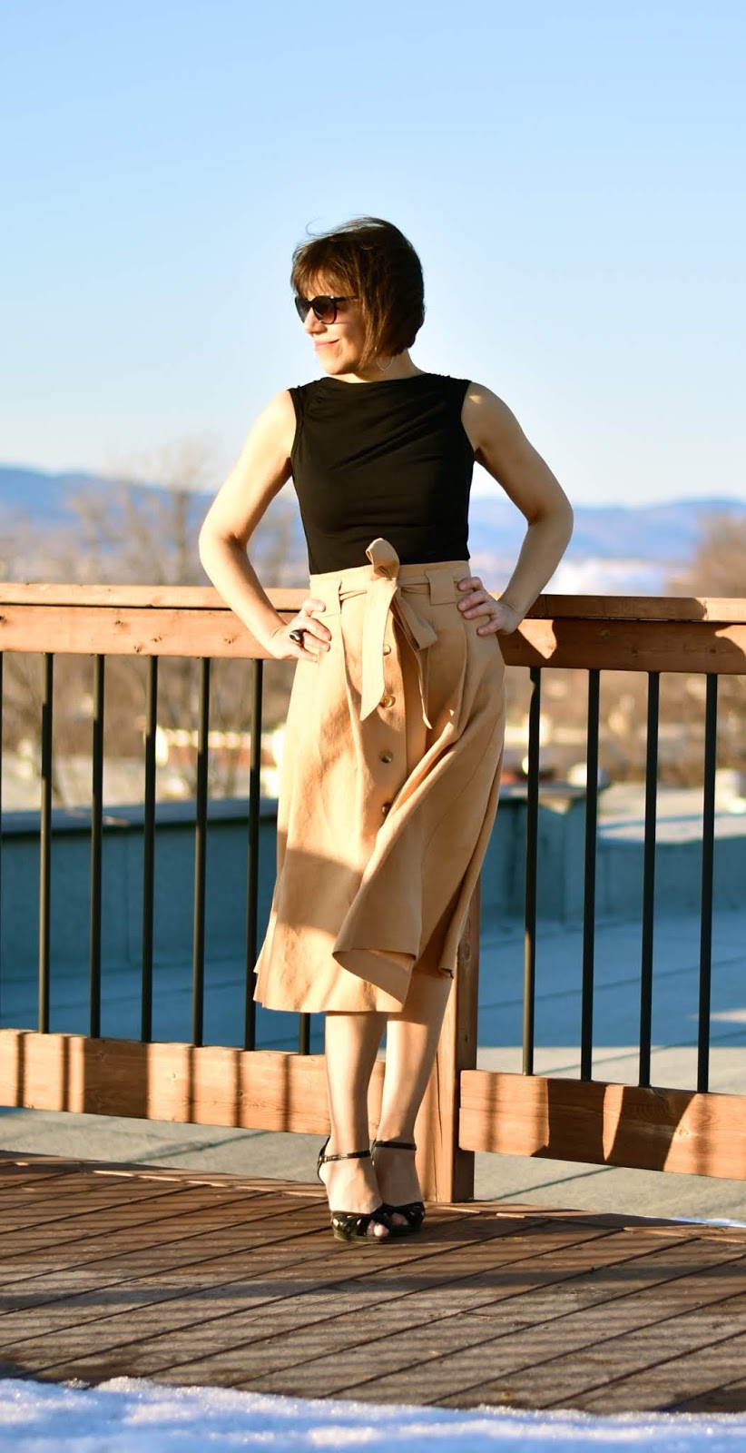 Made By A Fabricista: 2 Sand Colored Skirts!