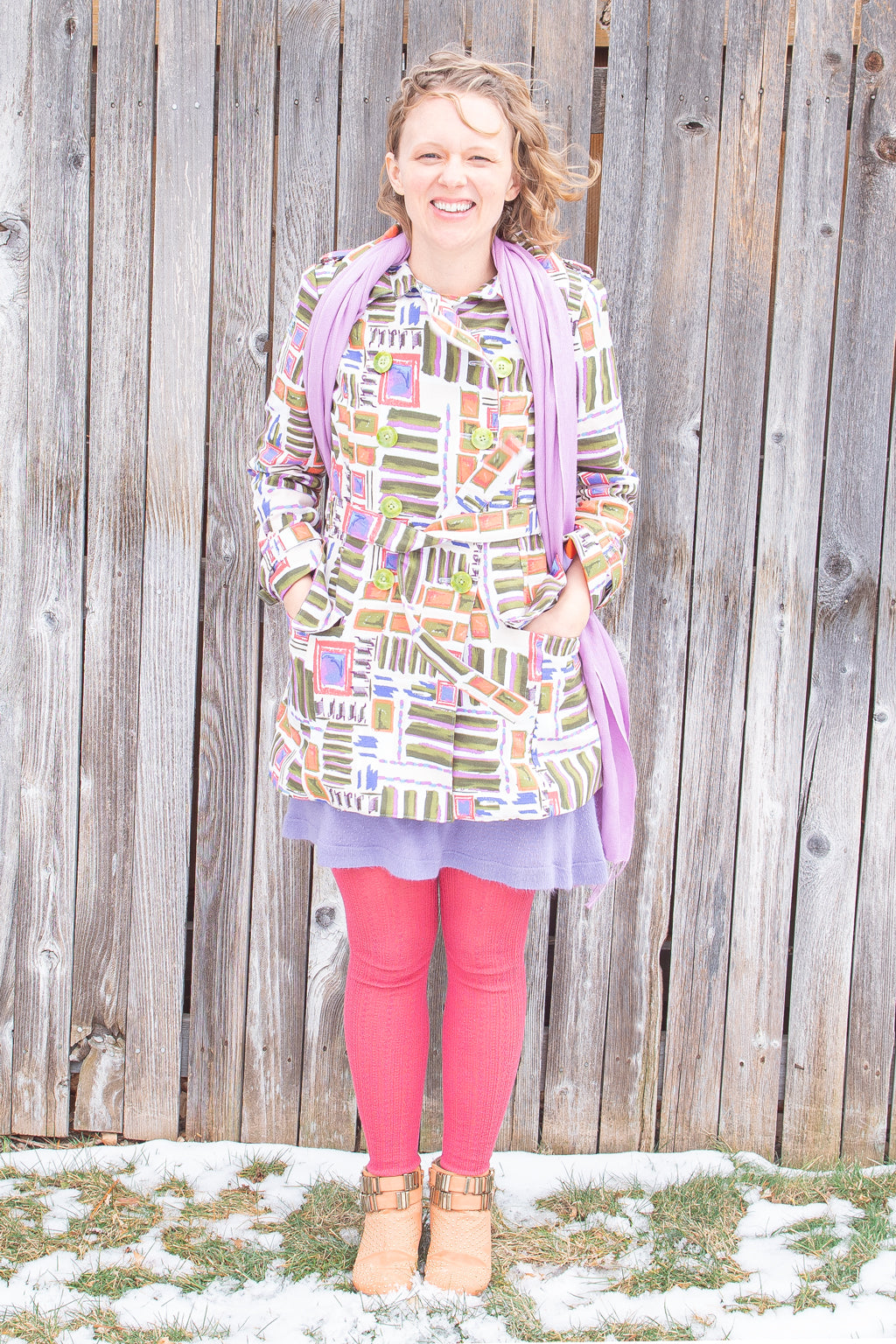 Made by a Fabricista: A colorful trench to bring in Spring