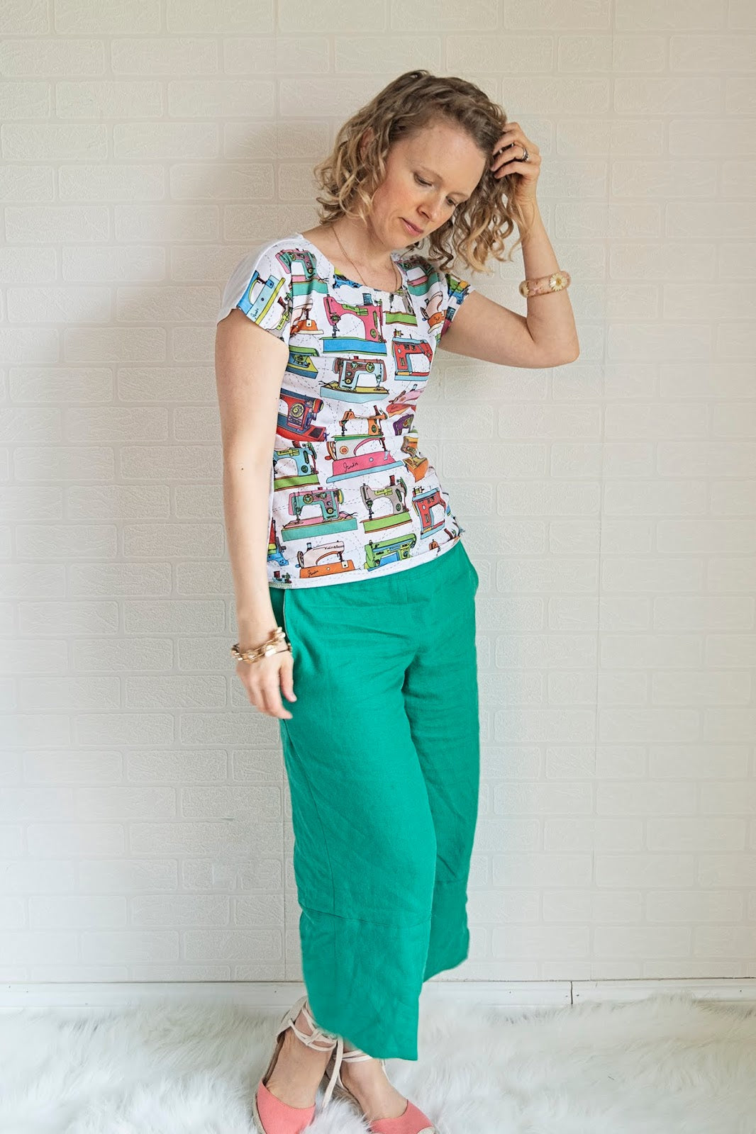 Made by a Fabricista: 3 ways with wide-legged linen pants