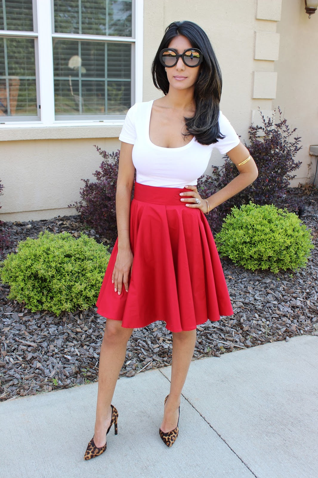 Made By A Fabricista: Birthday Skirt in Red!