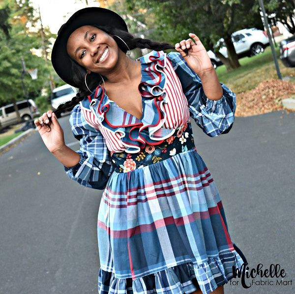 Made by a Fabricista: Pieces of Plaids & a Few Ruffles