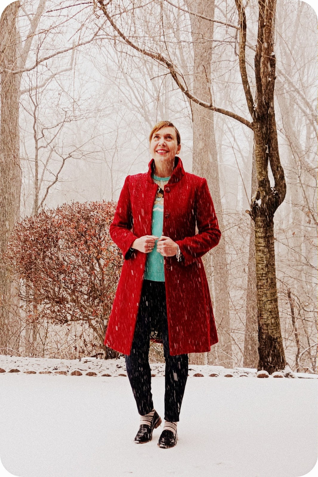 Made by a Fabricista: The Classic Red Coat.