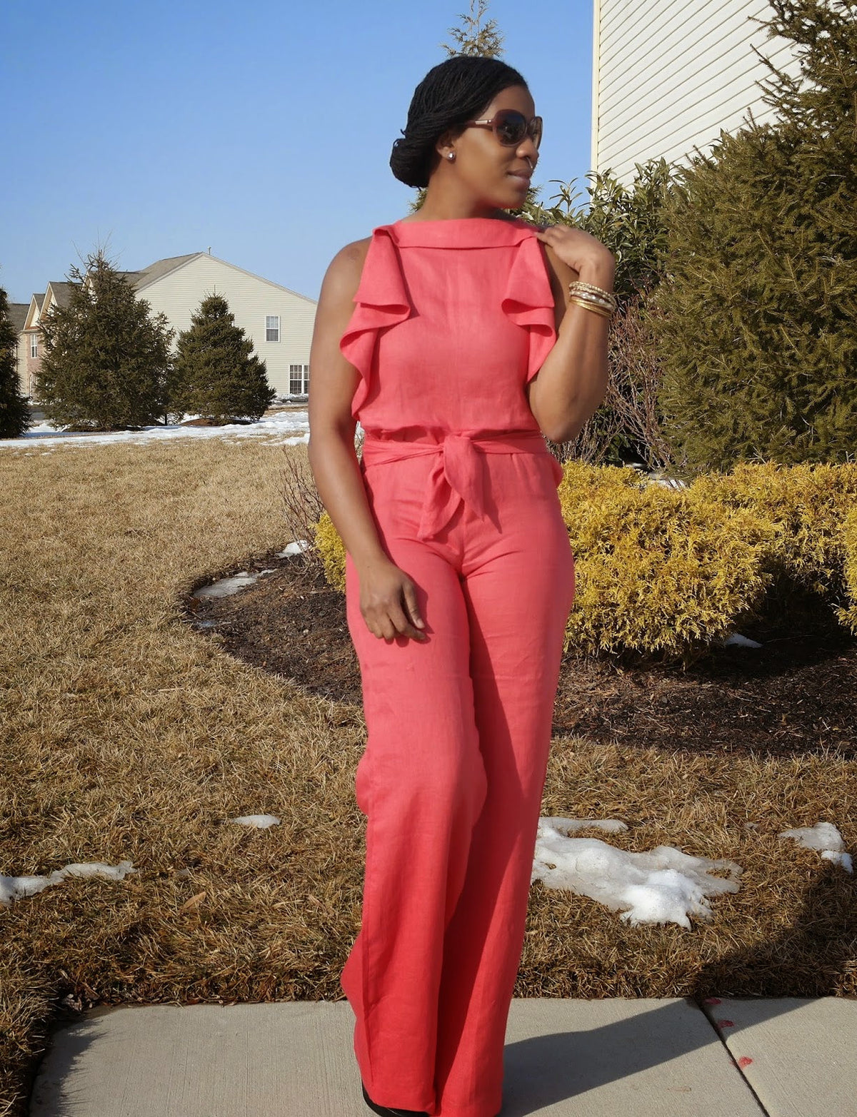 Made By A Fabricista: Get the look for less. Escada Inspired Jumpsuit