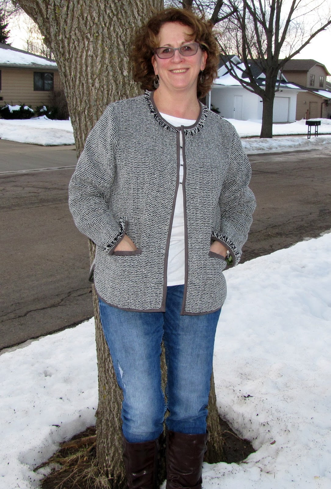 Made by a Fabricista: A Fringed Tamarack by Grainline!