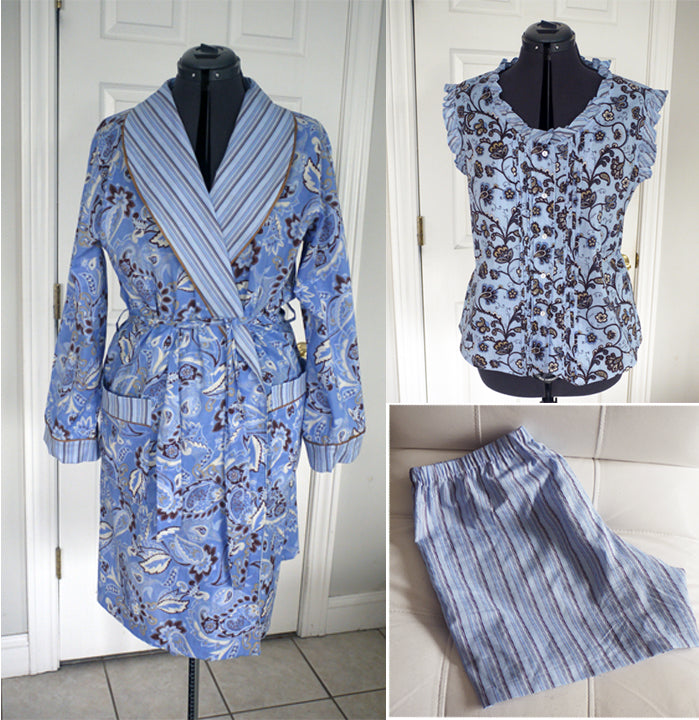 Made by a Fabricista: Cotton Voile Pajamas and Robe