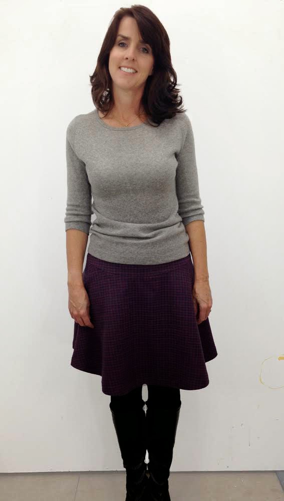 Made By A Fabricista - "Boden" Skirt with Shetland Wool