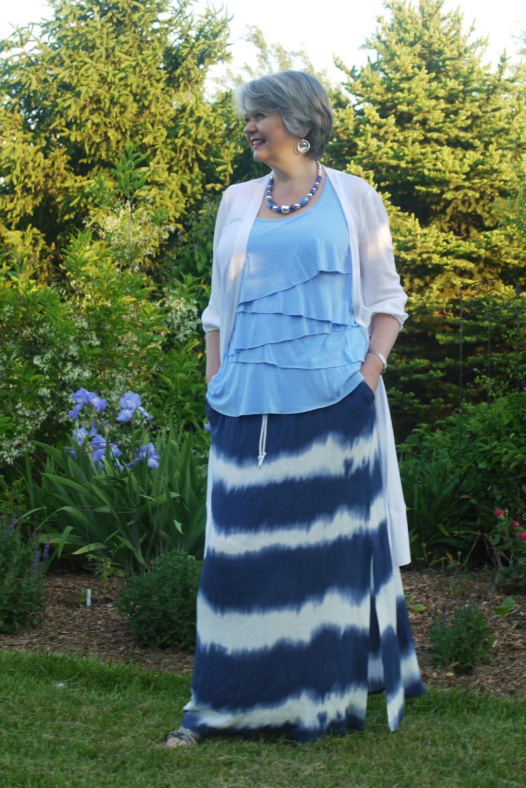 Skirt Challenge Inspiration: Drawstring Maxi Skirt with Pockets