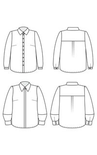 Cashmerette Patterns - Vernon Shirt - Sizes 12-32