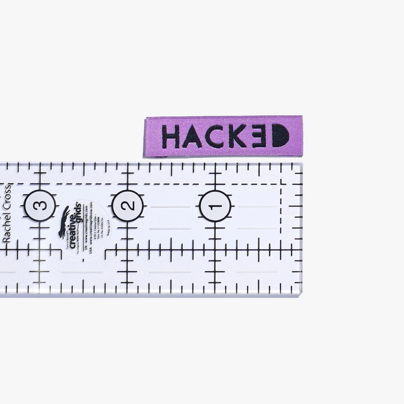 "Hacked" Woven Clothing Labels by Kylie and the Machine - 10 labels per pack