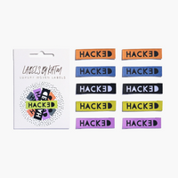 "Hacked" Woven Clothing Labels by Kylie and the Machine - 10 labels per pack