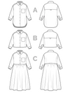 Closet Core Patterns - Jenna Shirt + Shirtdress #38 - Sizes XXS-4X