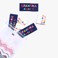 "Grandma Made It - Grandma Loves You!" Woven Clothing Labels by Kylie and the Machine - 6 labels per pack