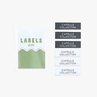 "Capsule Collection" Woven Clothing Labels by Kylie and the Machine - 6 labels per pack