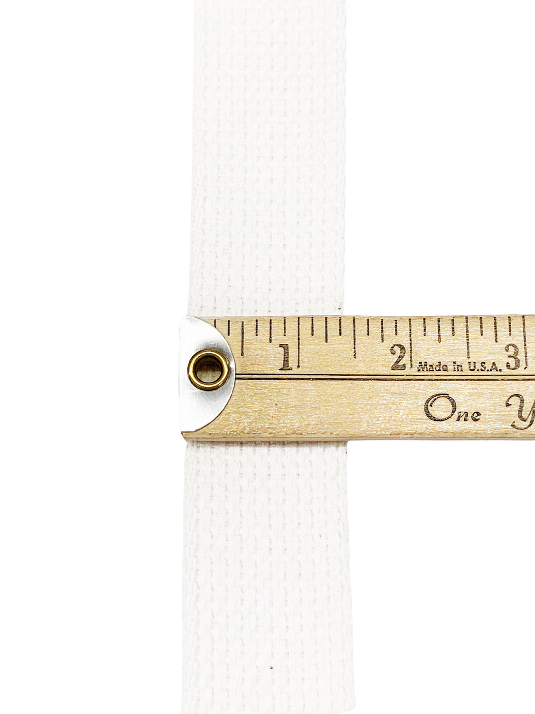 1 1/2" Wide White 100% Cotton Webbing