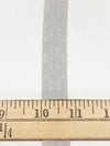3/4" Light Gray Branded Medallion Fold-Over Elastic - Corbeaux Clothing