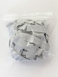 10 Yard Soft Gray Branded Medallion Fold-Over Elastic