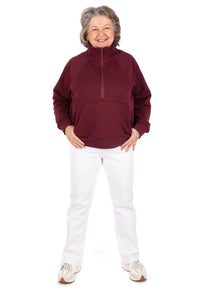 Jalie Patterns - Sophie Half-Zip Sweatshirt #4674 - Children/Adult 28 Sizes