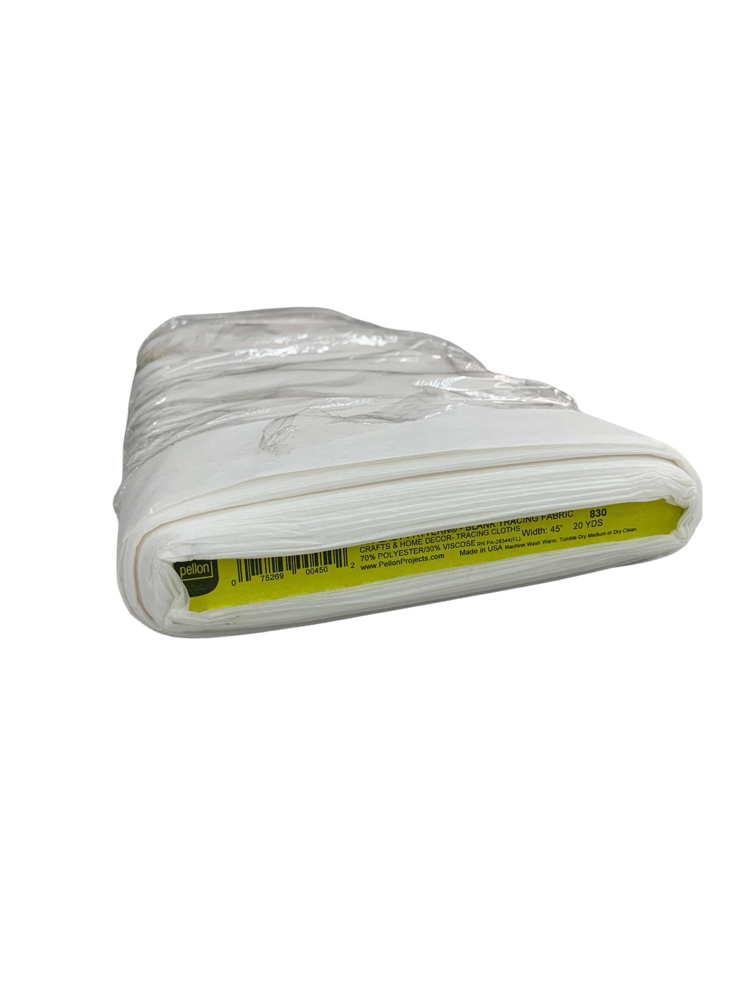 White Polyester/Viscose "830 Easy Pattern" Blank Tracing Fabric - Pellon - 45W