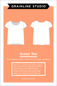 Grainline Studio Patterns - Scout Tee - Sizes 14-30