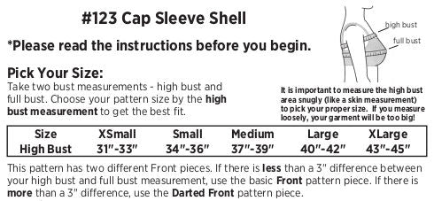 Pamela's Patterns - Cap Sleeve Shell #123