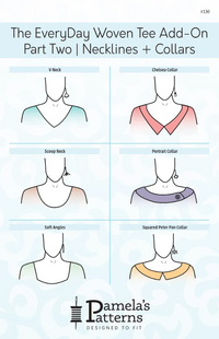Pamela's Patterns - The EveryDay Woven Tee Add-On Part Two | Necklines + Collars #130