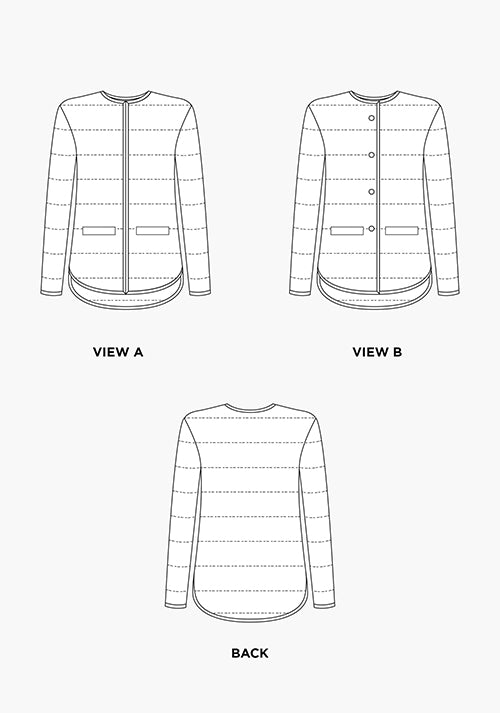 Grainline Studio Patterns - Tamarack Jacket #16002 - Sizes 0-18