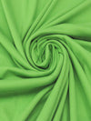 Mantis Green Cotton/Polyester Tubular Fine Rib Knit 32W