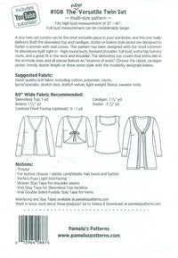 Pamela's Patterns - The New Versatile Twin Set - #108