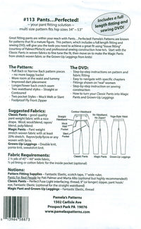 Pamela's Patterns - Pants...Perfected! Pattern - #113